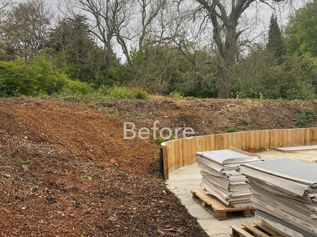 Garden design at Upper Court Road, Woldingham