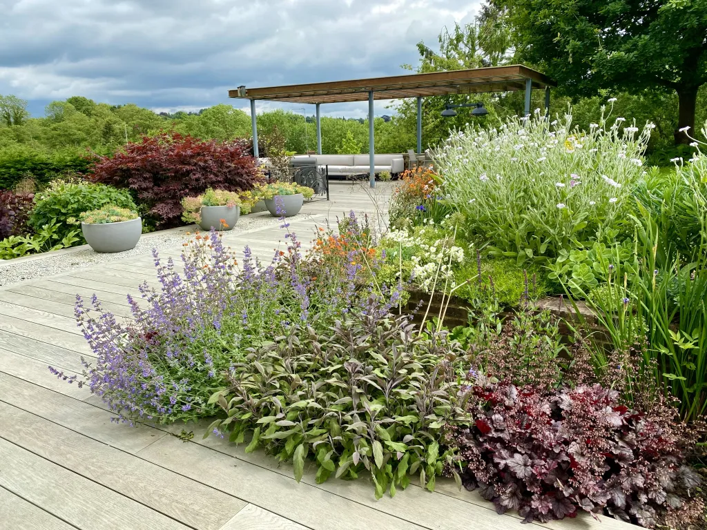 Garden design at Beadles Lane, Old Oxted