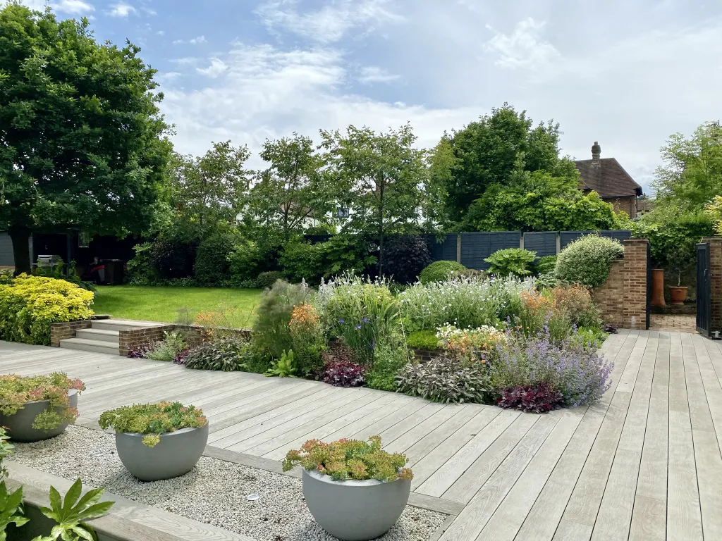 Garden design at Beadles Lane, Old Oxted