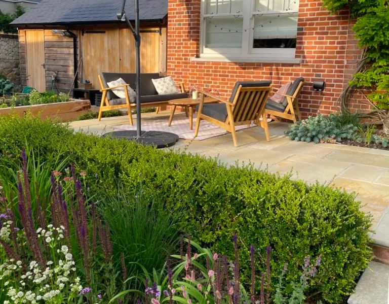 Garden design at Ivy Mill Lane, Godstone