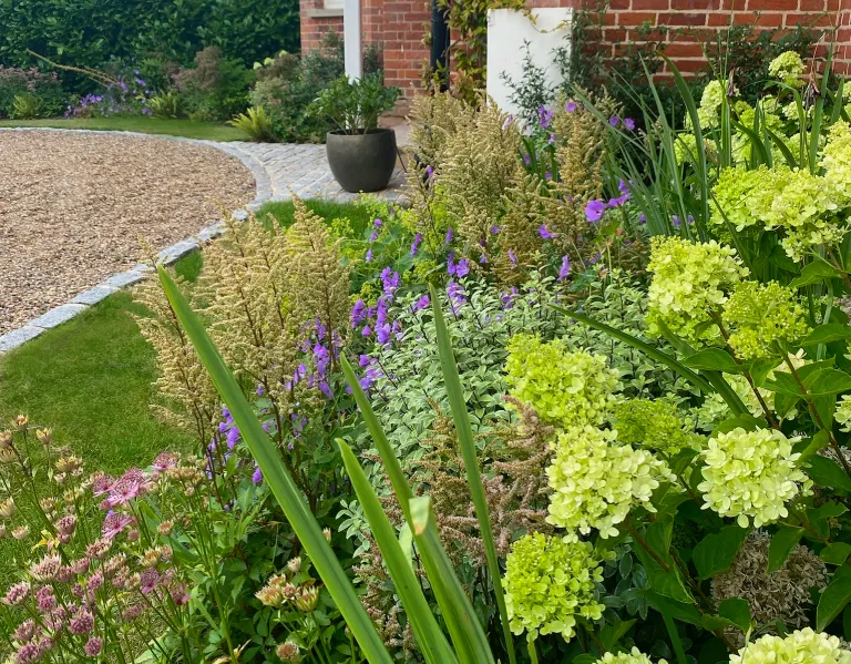 Garden design at Ivy Mill Lane, Godstone
