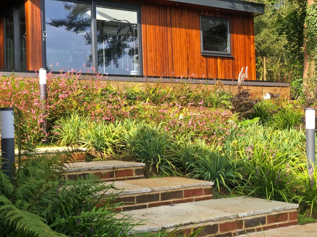 Garden design at Bushey Croft, Oxted