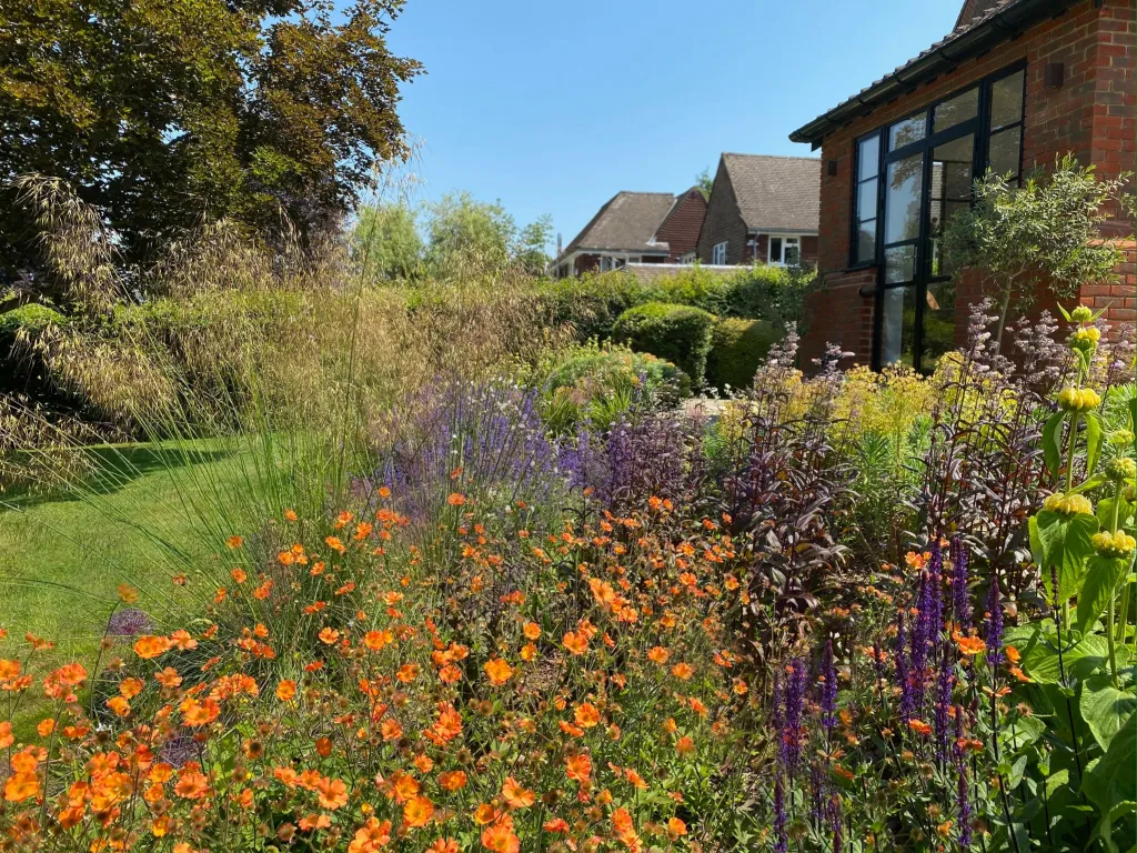 Garden design at Neb Lane, Oxted