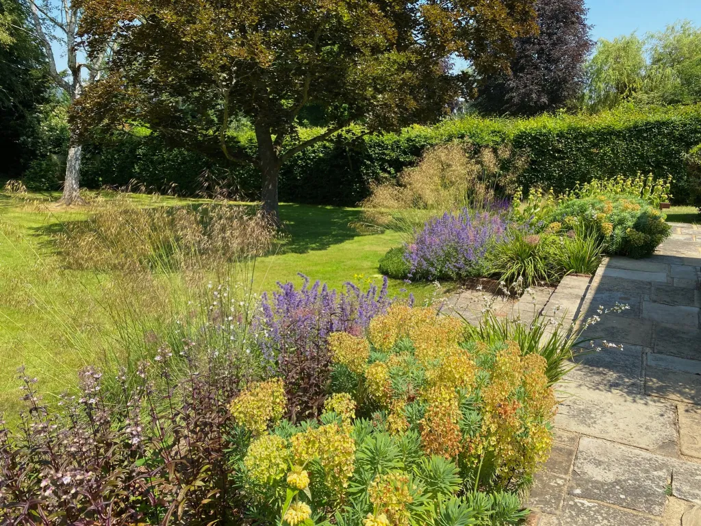 Garden design at Neb Lane, Oxted
