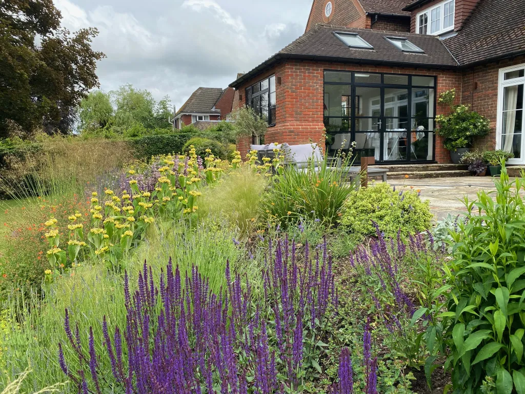 Garden design at Neb Lane, Oxted