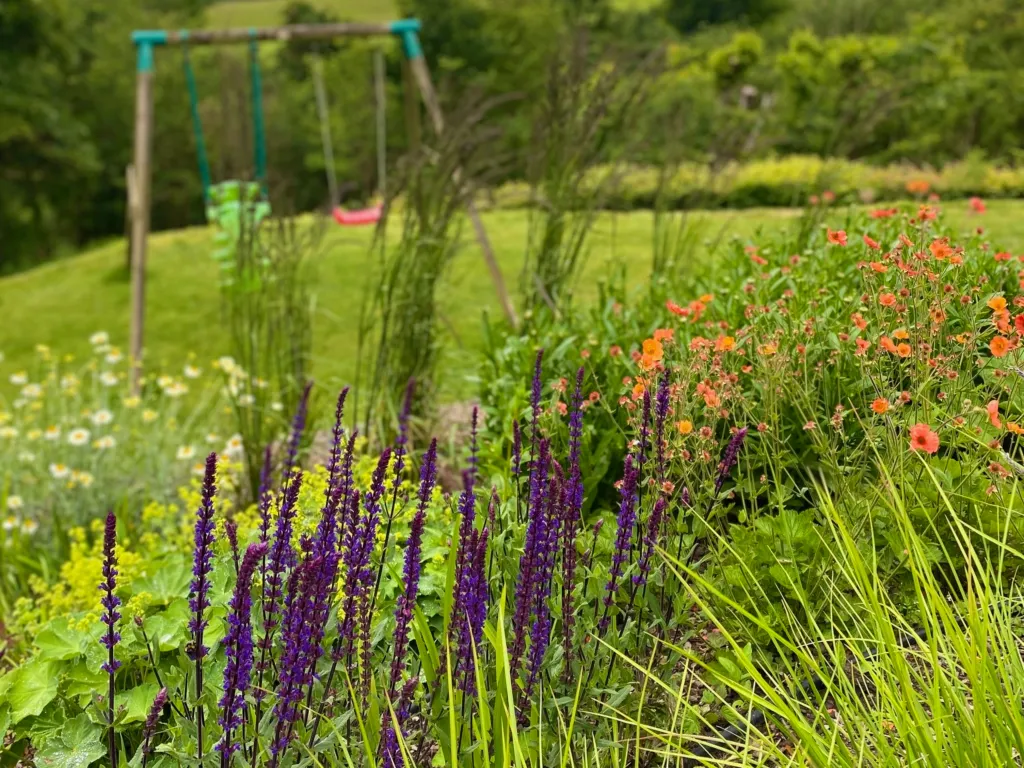 Garden design at Kent Hatch Road, Crockham Hill