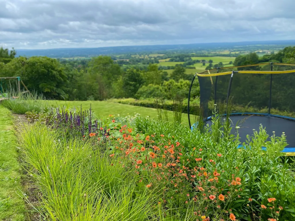 Garden design at Kent Hatch Road, Crockham Hill