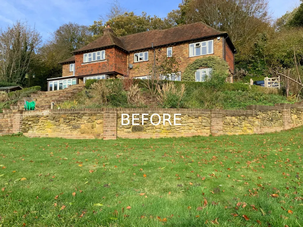 Garden design at Kent Hatch Road, Crockham Hill