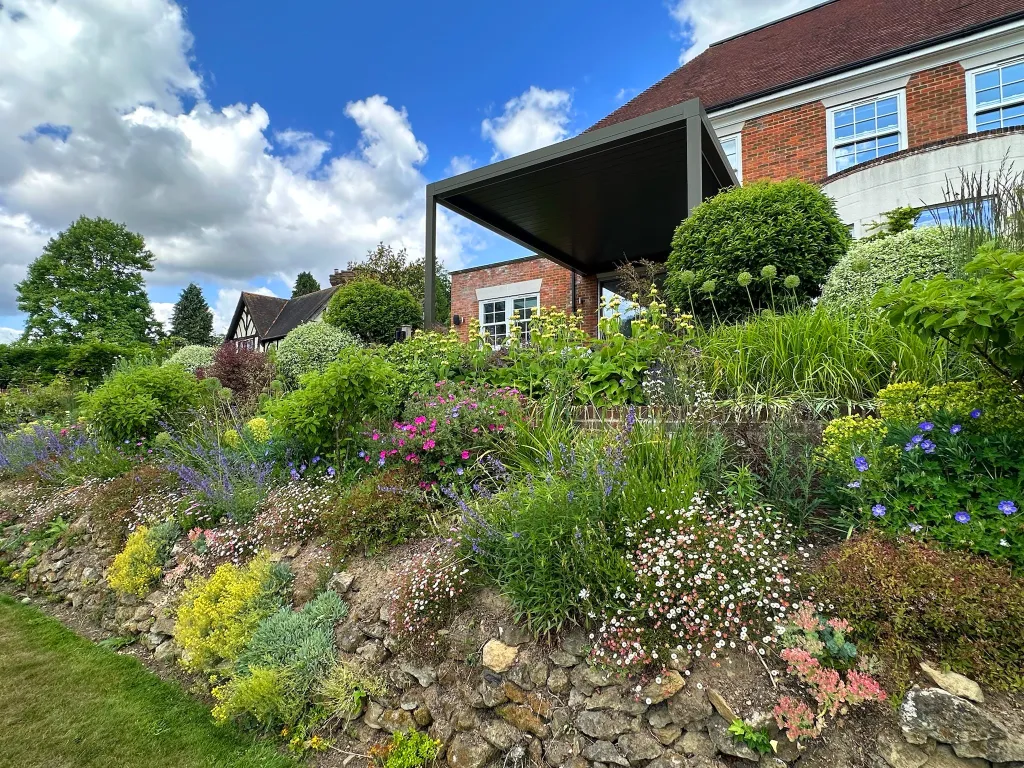 Garden design at Icehouse Wood II, Oxted