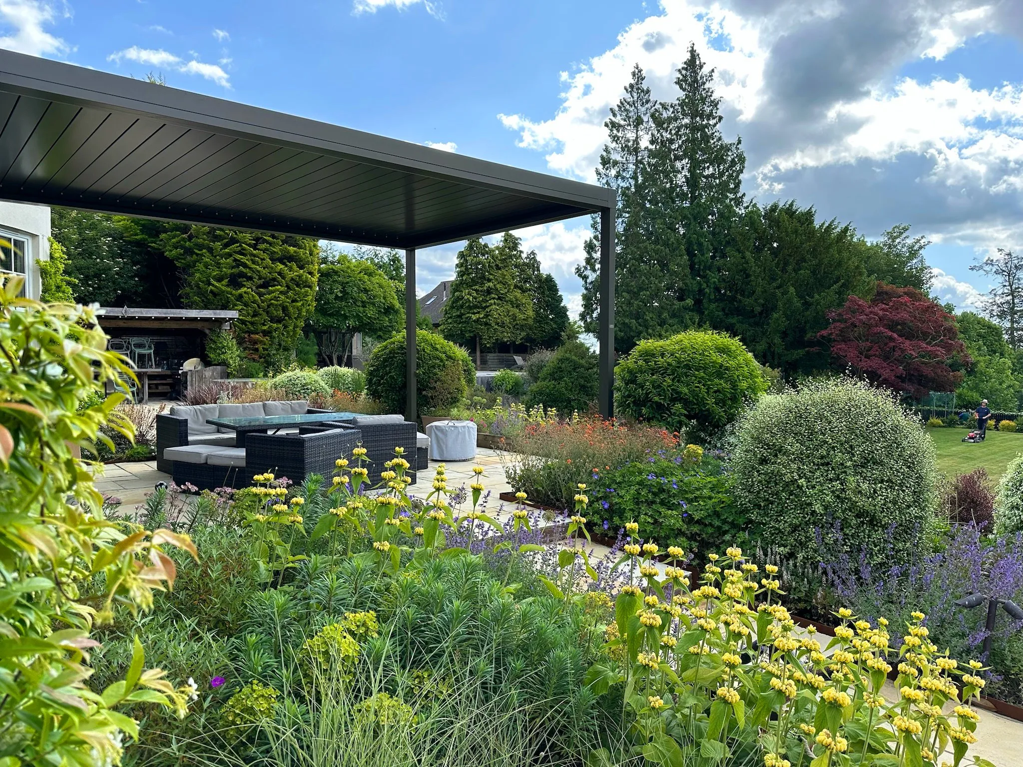 Garden design at Icehouse Wood II, Oxted