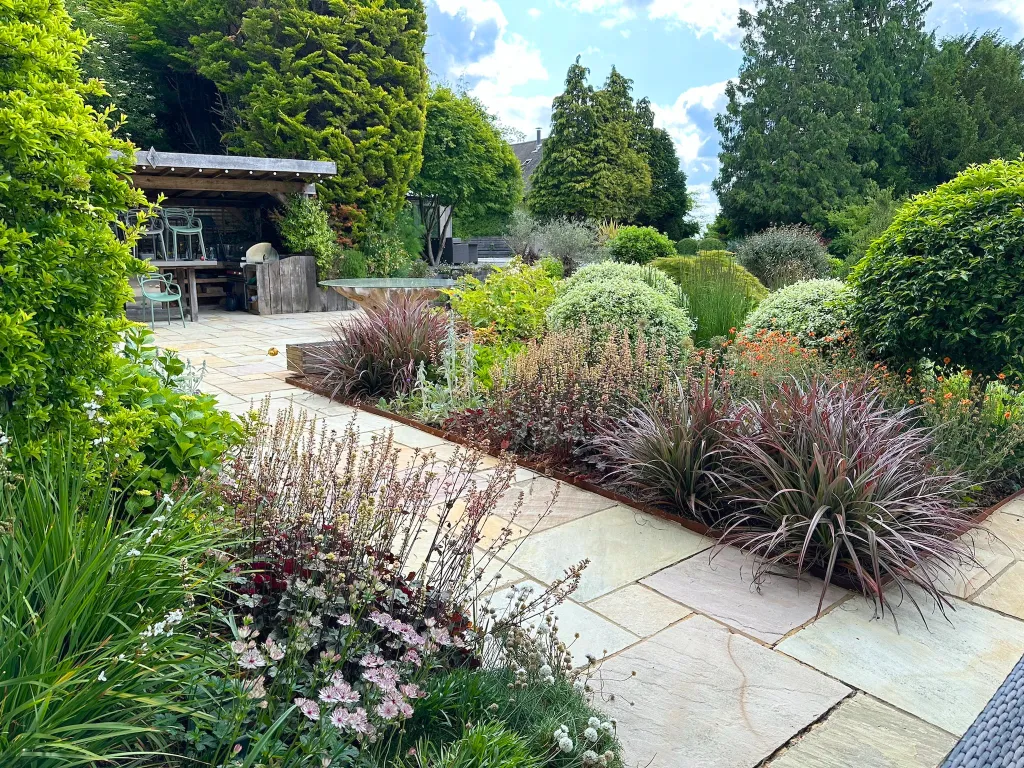 Garden design at Icehouse Wood II, Oxted