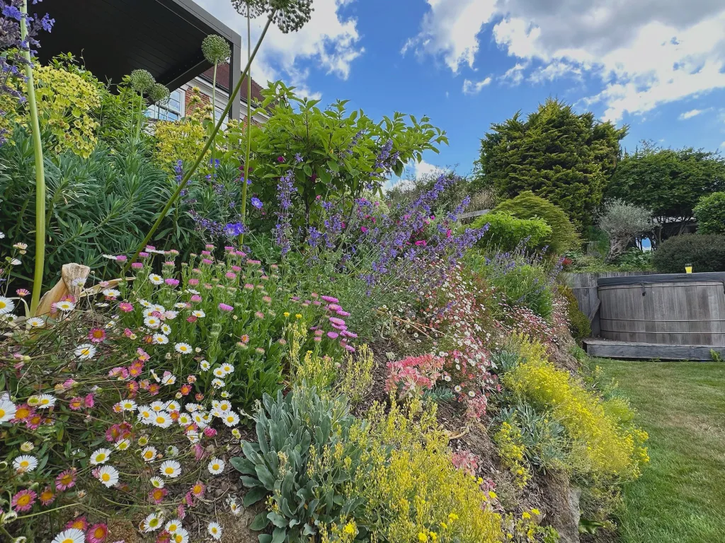 Garden design at Icehouse Wood II, Oxted