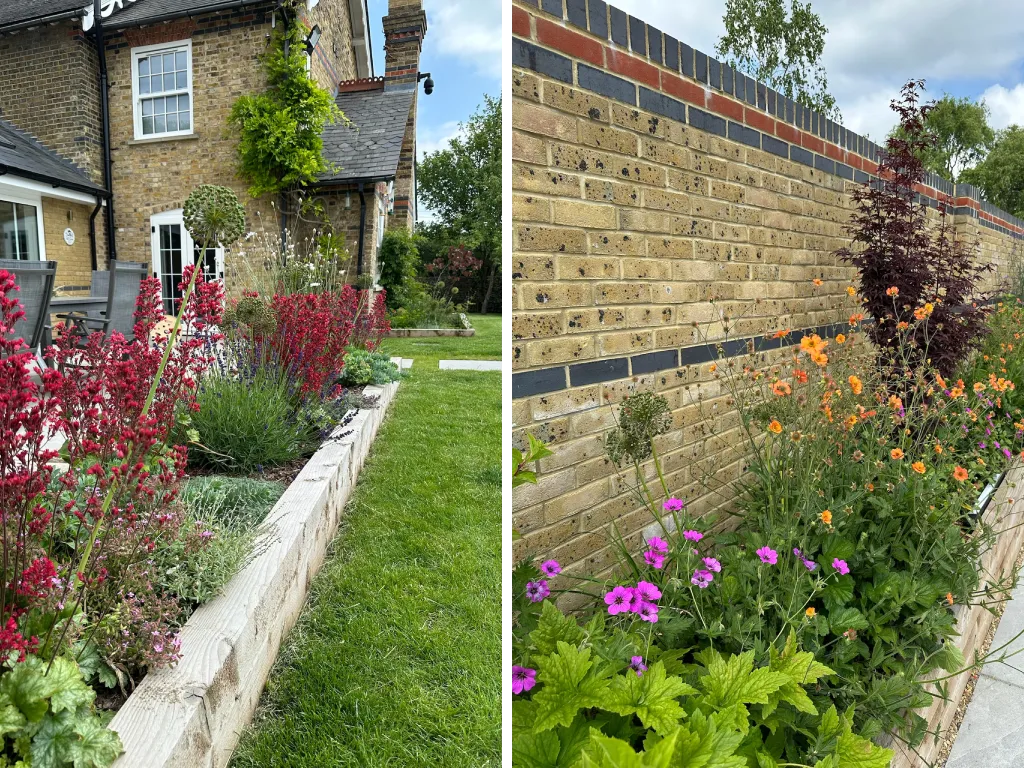 Garden design at Little Warley, Essex