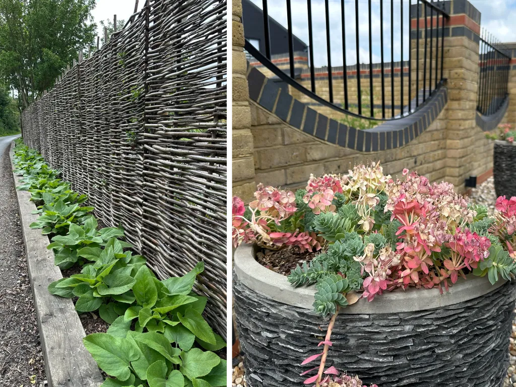 Garden design at Little Warley, Essex