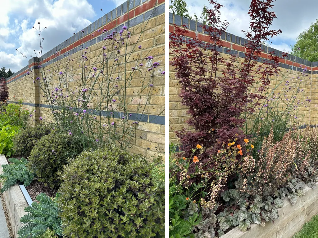 Garden design at Little Warley, Essex