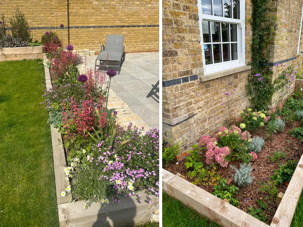 Garden design at Little Warley, Essex
