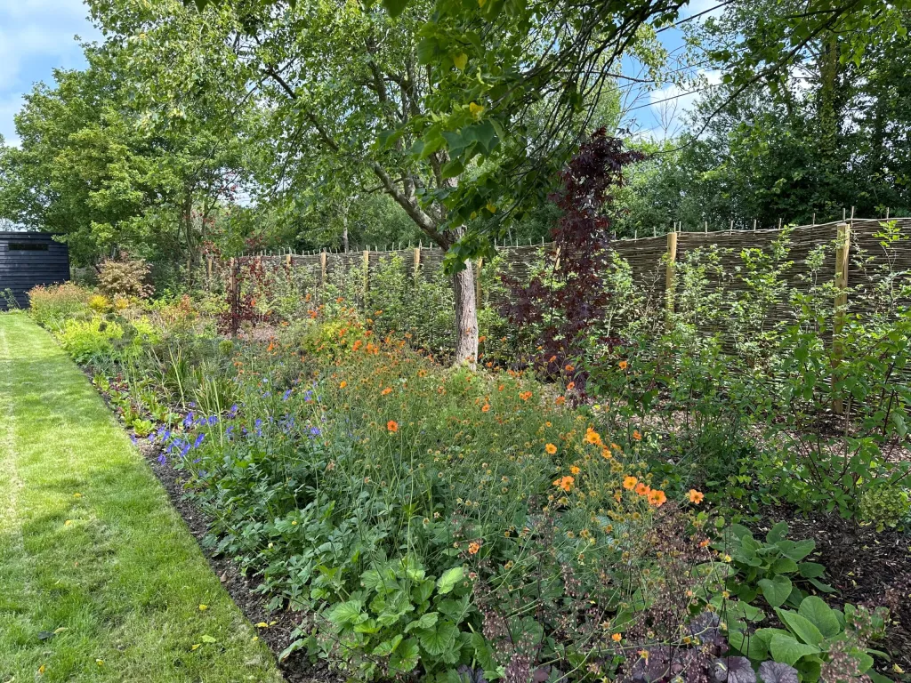 Garden design at Little Warley, Essex