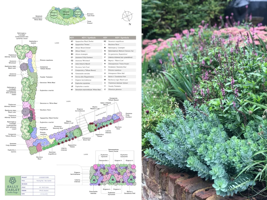 Garden design at Sylvan Place, Limpsfield