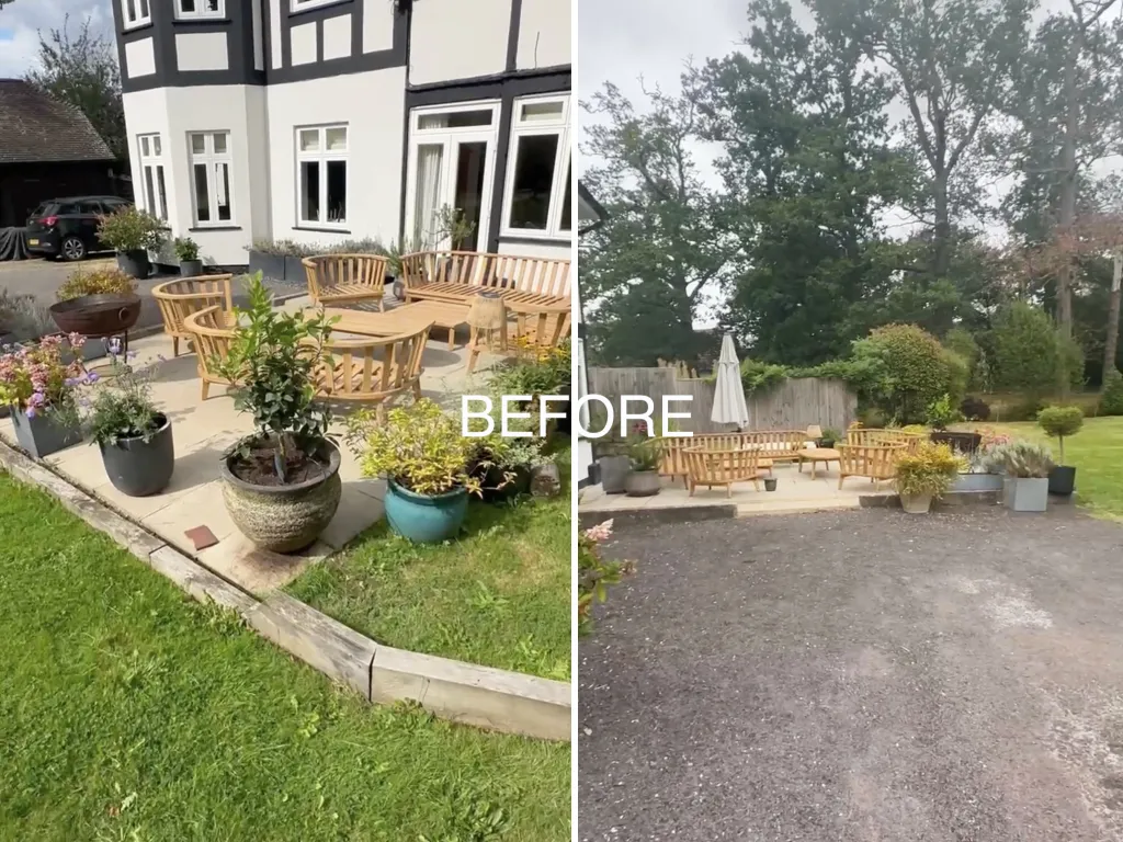 Garden design at Axes Lane, Outwood