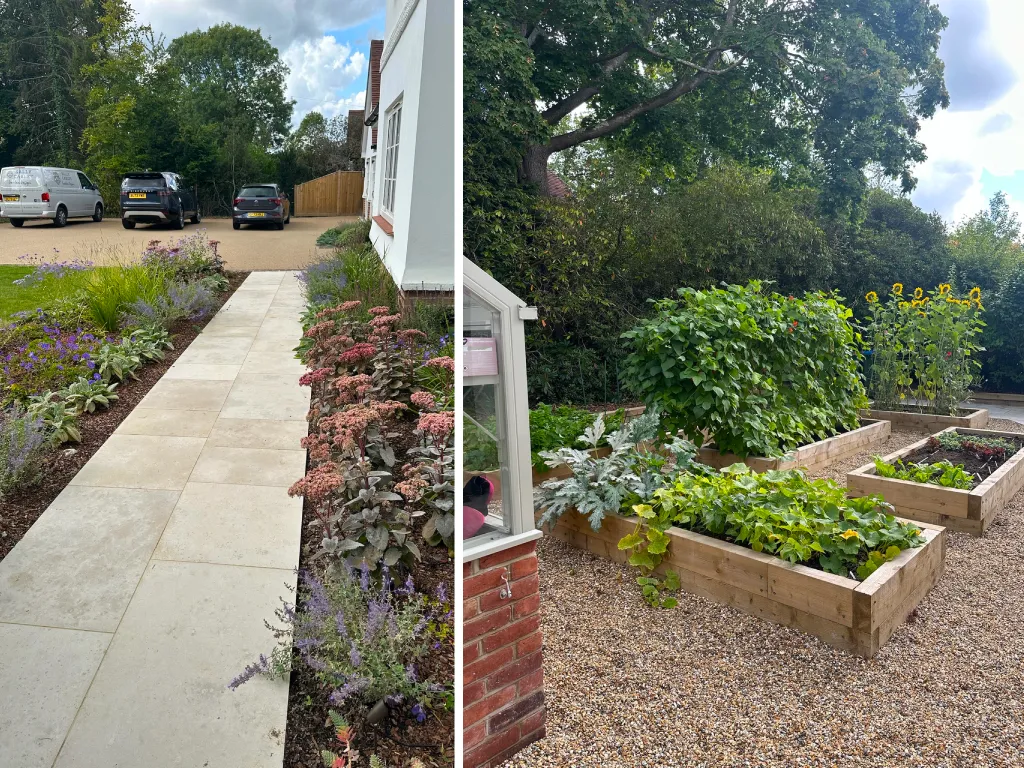 Garden design at Blackhall Lane, Sevenoaks