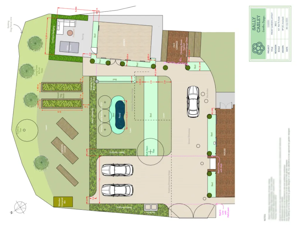 Garden design at Ray Lane, Blindley Heath