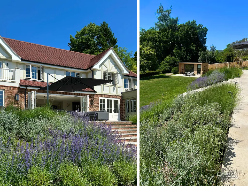 Garden design at Woodhurst Lane, Oxted
