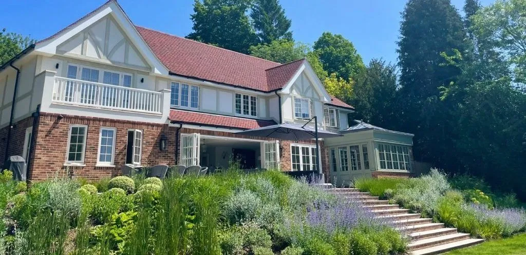 Garden design at Woodhurst Lane, Oxted